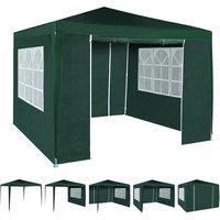 MCC Direct 3x3m Event Gazebo with Removable Sides in Green