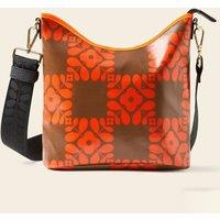 Cross Carry Crossbody - Lattice Flower Tile Conker