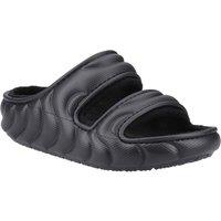 Crocs Women's Classic Cozzzy Overpuff Sandal in Black | Size: 3