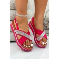 Crystal Kiss Wedge Deluxe Sandals