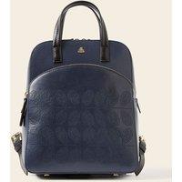 Emilia Petite Backpack - Navy Punched Flower