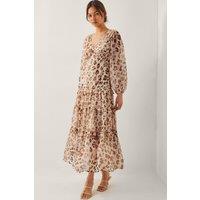 Monsoon Women's Leona Leopard Print Maxi Dress Brown | Size: 22