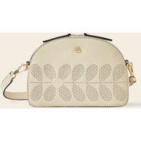 Orla Kiely Women's Babaluna Crossbody - Cream Punched Flower in White