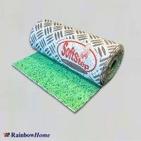 RainbowHome Soft Step Stair runner Underlay in Green | Size: 67 cm x 1100 cm