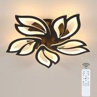 Petal acrylic ceiling light all black 5 heads