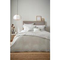 Murmur 'Hush' Cotton Percale Duvet Cover in Grey | Size: Super King