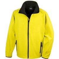 Result Core Men's Printable Soft Shell Jacket in Yellow | Size: XL
