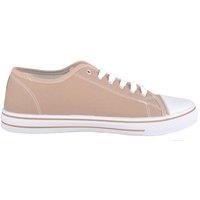 ABSOLUTE FOOTWEAR Men's Mens Canvas Lace Up Sporty Outdoor Trainers Plimsolls, Rubber Toe Cap in Taupe | Size: 10