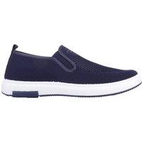 ABSOLUTE FOOTWEAR Men's Mens Slip On Twin Gusset Sport Trainers Shoes, Breathable Material in Navy | Size: 11