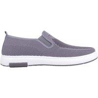 ABSOLUTE FOOTWEAR Men's Mens Slip On Twin Gusset Sport Trainers Shoes, Breathable Material in Grey | Size: 9