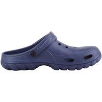 ABSOLUTE FOOTWEAR Men's Easy Slip On Adjustable Strap Summer Pool Mule Clogs Sandals in Navy | Size: 8