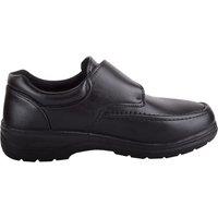 ABSOLUTE FOOTWEAR Men's Mens Slip On Faux Leather Formal School College Suit Comfort Shoes in Black | Size: 11