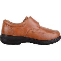 ABSOLUTE FOOTWEAR Men's Mens Slip On Faux Leather Formal School College Suit Comfort Shoes in Tan | Size: 8