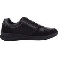 ABSOLUTE FOOTWEAR Women's Womens Easy Zip Up Lace Fastening Work Casual Trainers Pumps Sneakers in Black | Size: 4