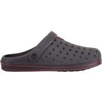 ABSOLUTE FOOTWEAR Women's Womens Slip On Garden Summer Pool Clogs Shoes, Adjustable Back Strap in Black | Size: 3