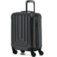 Flight Knight 55x40x20cm Cabin Carry Bag Hard Shell Suitcase TUI, Ryanair (Priority) in Black