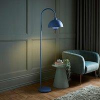 ValueLights Tilly Pastel Arched Dome Shade Metal Table Lamp in Blue