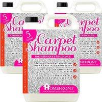Homefront Floral Carpet Shampoo 15L, Suitable for all Carpet Cleaners in Clear
