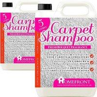 Homefront Floral Carpet Shampoo 10L, Suitable for all Carpet Cleaners in Clear