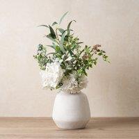 Scottish Everlastings Ltd 60cm Hydrangea & Eucalyptus Bouquet in White