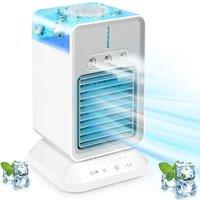 Leaper Premium Portable Desktop Air Cooler Fan with Water Cooling in White