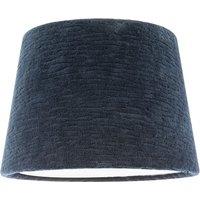 Happy Homewares Thick Lined Textured Velvet Lamp Shade with Satin Shimmer Inner in Midnight | Size: 10 inches