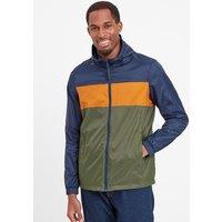 TOG24 Men's 'Craven' Colour Block Waterproof Jacket in Khaki | Size: Medium