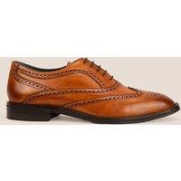 Oswin Hyde Men's Stokes Leather Oxford Brogues in Tan | Size: 9