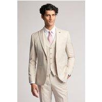Ted Baker Men's Turner Slim Fit Stone Sharkskin Suit Jacket in Nude | Size: 36R