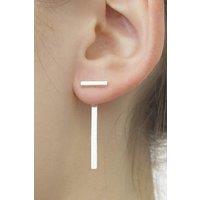 Otis Jaxon London Women's Sterling Silver T Bar Ear Jacket