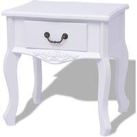 Bedside Cabinet MDF White