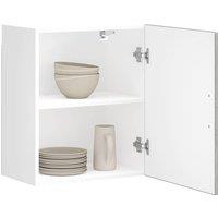 Berkfield Home Kitchen Wall Cabinet Porto Grey Sonoma Engineered Wood in White