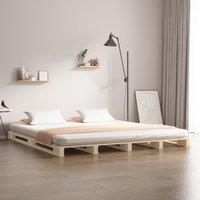 Berkfield Home Pallet Bed 140x200 cm Solid Wood Pine in Brown