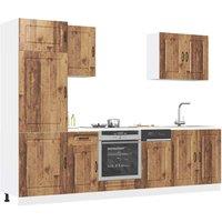 Berkfield Home 7 Piece Kitchen Cabinet Set Kalmar Old Wood Engineered Wood in Brown
