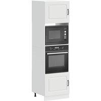 Berkfield Home Oven Cabinets 2 pcs Lucca White Engineered Wood