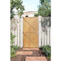 H&O Direct Garden Flat Top Pine Wood Gate Kit in Natural