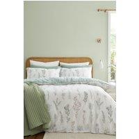 Bianca 'Wild Flowers' 200TC Cotton Duvet Cover Set in Green | Size: King