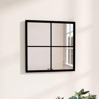 Berkfield Home Wall Mirror Black 40x40 cm Metal