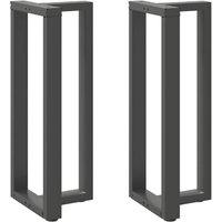 Bar Table Legs T-Shaped2 pcs Anthracite 50x35x(100-101) cm Steel