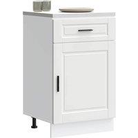 Berkfield Home Kitchen Base Cabinet Porto White Engineered Wood