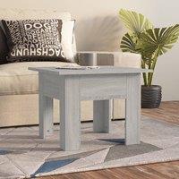 Berkfield Home Coffee Table Grey Sonoma 55x55x42 cm Engineered Wood | Size: 55 x 55 x 42 cm