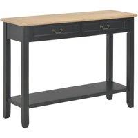 Console Table Black 110x35x80 cm Wood