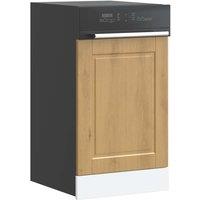 Berkfield Home Dishwasher Panel Porto Artisan Oak 45x1, 5x67 cm Engineered Wood in Brown