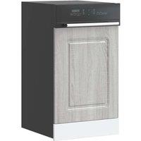 Berkfield Home Dishwasher Panel Kalmar Grey Sonoma 45x1.5x67 cm Engineered Wood in Grey