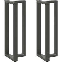 Bar Table Legs T-Shaped2 pcs Anthracite 50x35x(110-111) cm Steel