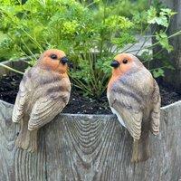 Animal Crackers Robin Pot Hangers set of 2 [36]