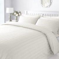 Sweet Dreams Stripes Hotel Style Duvet Cover in Cream | Size: Double