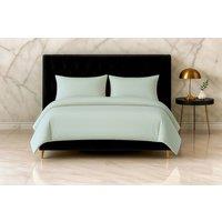 Snug City Microfibre Soft Touch Duvet Cover & Pillowcase/s Set Bed Linen in Duck Egg Blue | Size: Super King