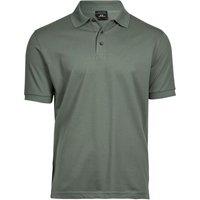 TEE JAYS Men's Luxury Stretch Short Sleeve Polo Shirt in Pale Green | Size: Medium