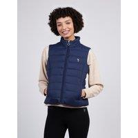 U.S. POLO ASSN. Women's Lightweight Puffer Gilet in Navy | Size: XS